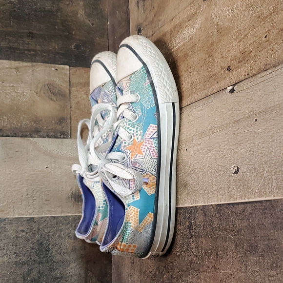 Converse Other - Converse All Star Canvas Sneakers Junior Size 13 Star Patter Chuck Taylor